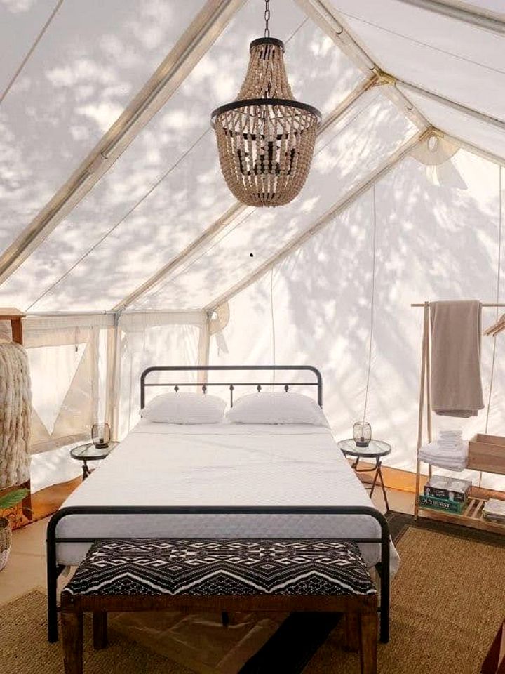 Amazing Safari Tent Rental with Fire Pit on Lake Cunningham, Omaha