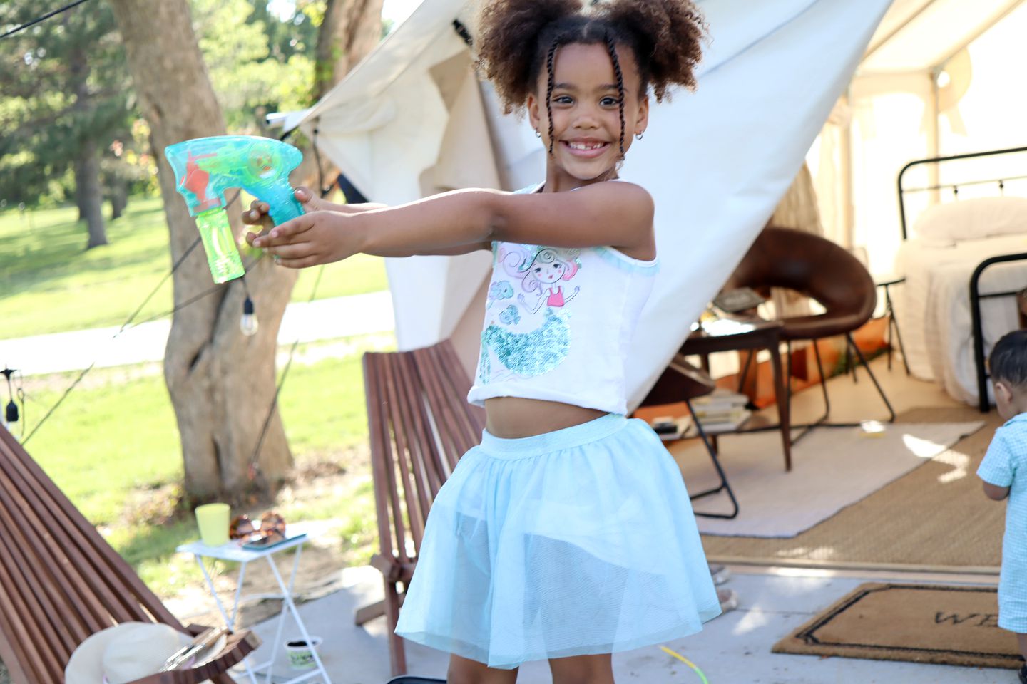 Amazing Safari Tent Rental with Fire Pit on Lake Cunningham, Omaha