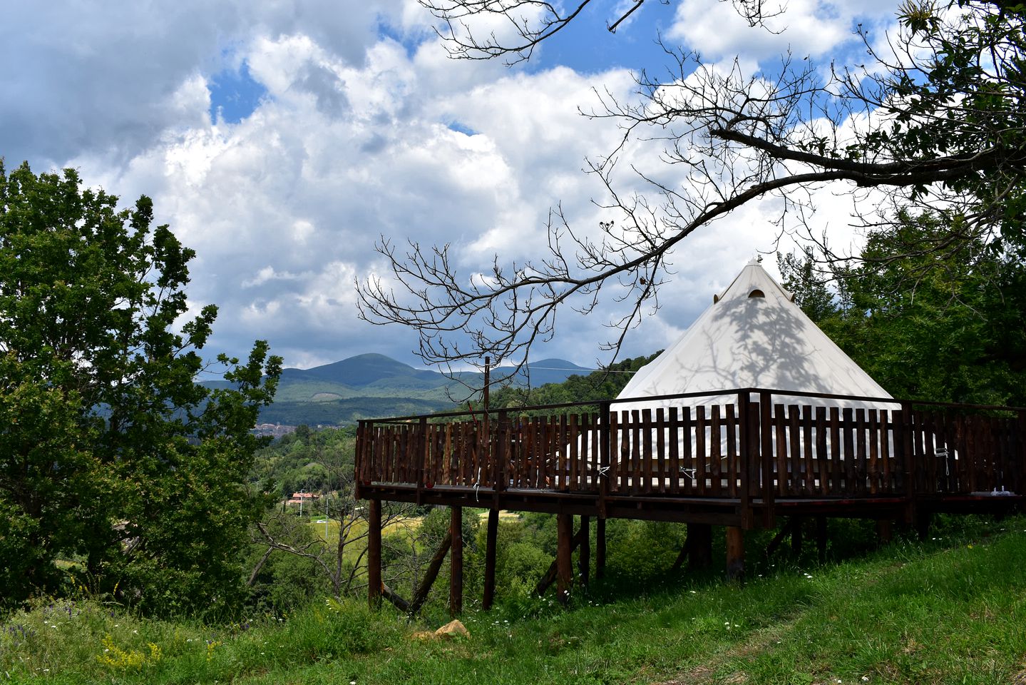 Beautiful Bell Tent makes for a Perfect Tuscan Retreat