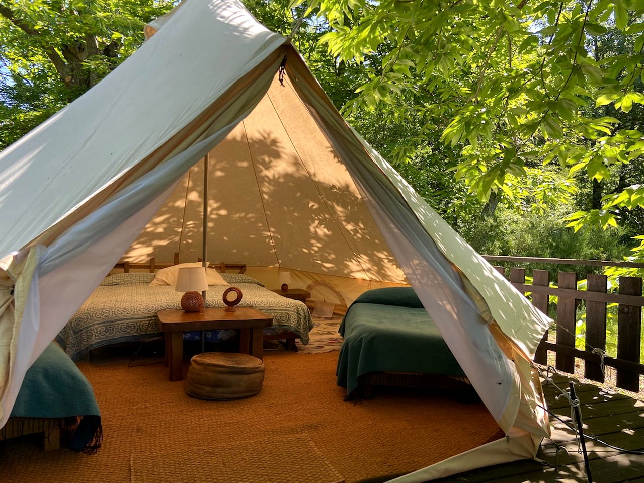 Beautiful Bell Tent makes for a Perfect Tuscan Retreat