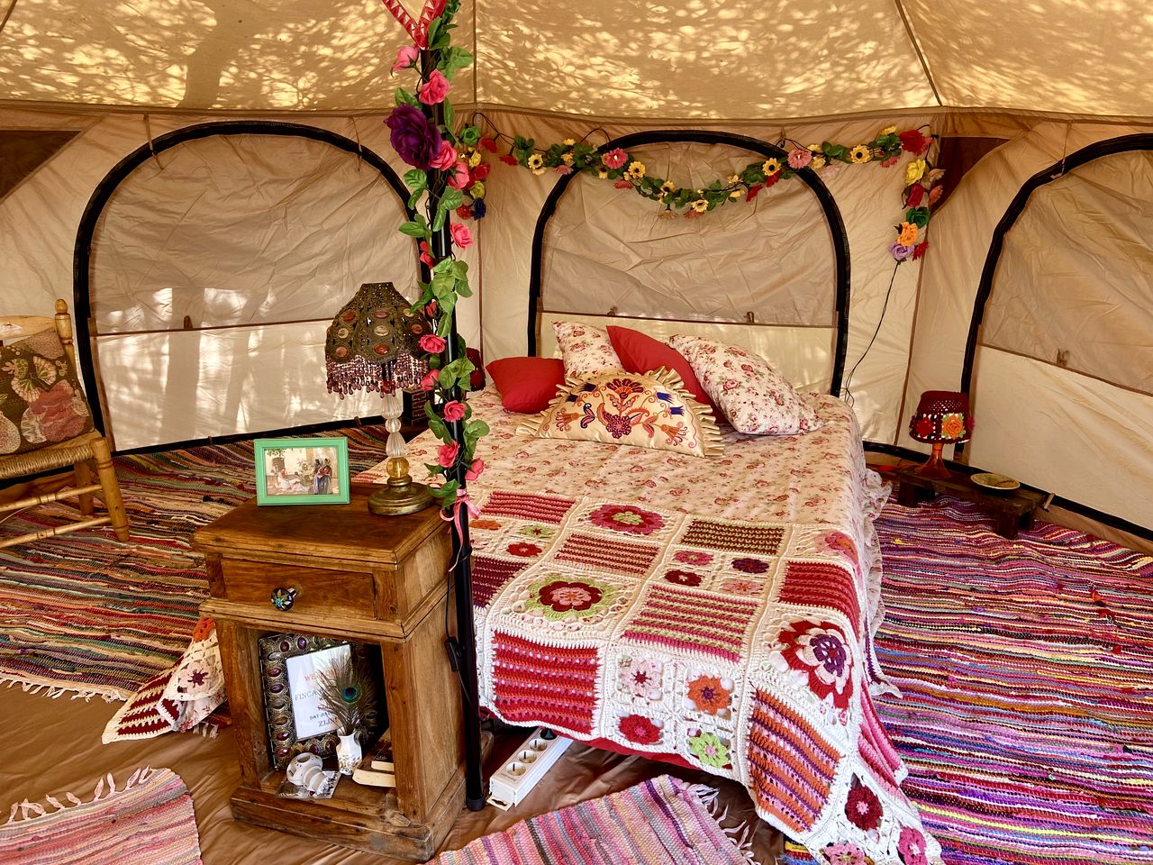 Unique Bell Tent for a Glamping Adventure near Málaga, Spain