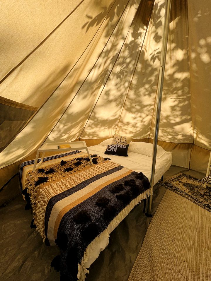 Luxury Bell Tents with Air-conditioning near Lake Texoma, Oklahoma