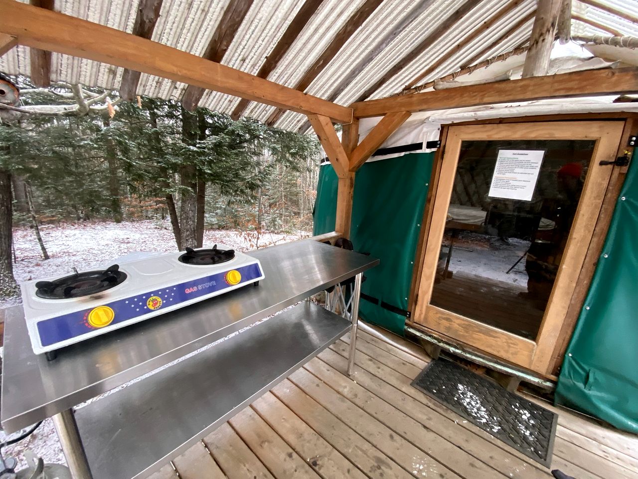 Cozy Yurt in the Peaceful Woods in Chatham, NH