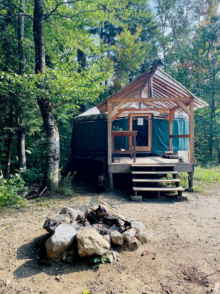 Cozy Yurt in the Peaceful Woods in Chatham, NH