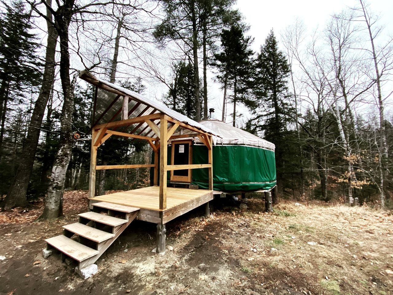 Cozy Yurt in the Peaceful Woods in Chatham, NH