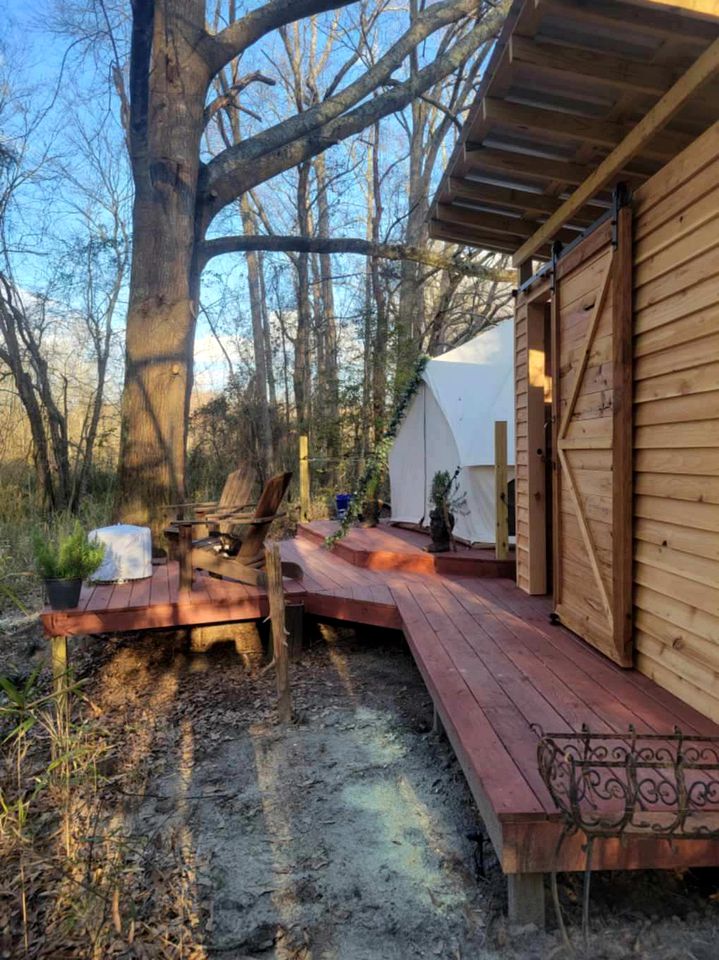 Enchanting Bell Tent near Table Rock State Park Ideal for Glamping in South Carolina