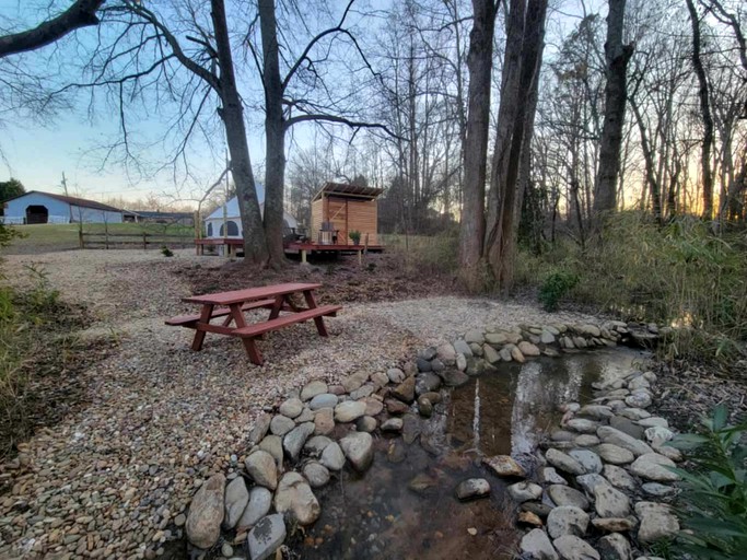 Enchanting Bell Tent near Table Rock State Park Ideal for Glamping in South Carolina