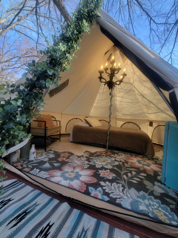 Enchanting Bell Tent near Table Rock State Park Ideal for Glamping in South Carolina