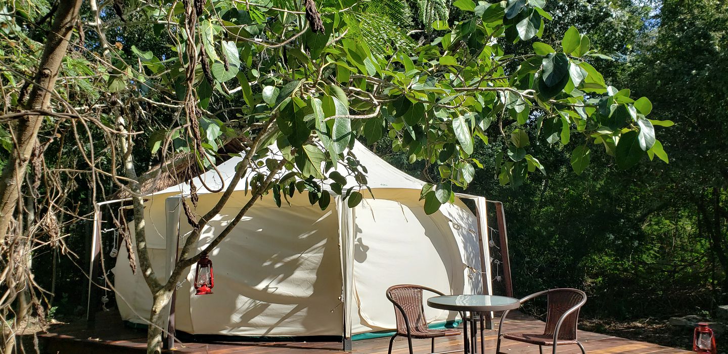 Unique Bell Tent Rental for Romantic Getaway near Conkal, Mexico