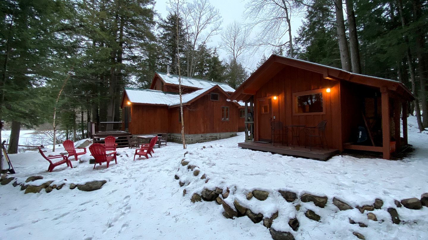 Cabin on Charley Lake Wells, New York Adirondack Lake Cabin