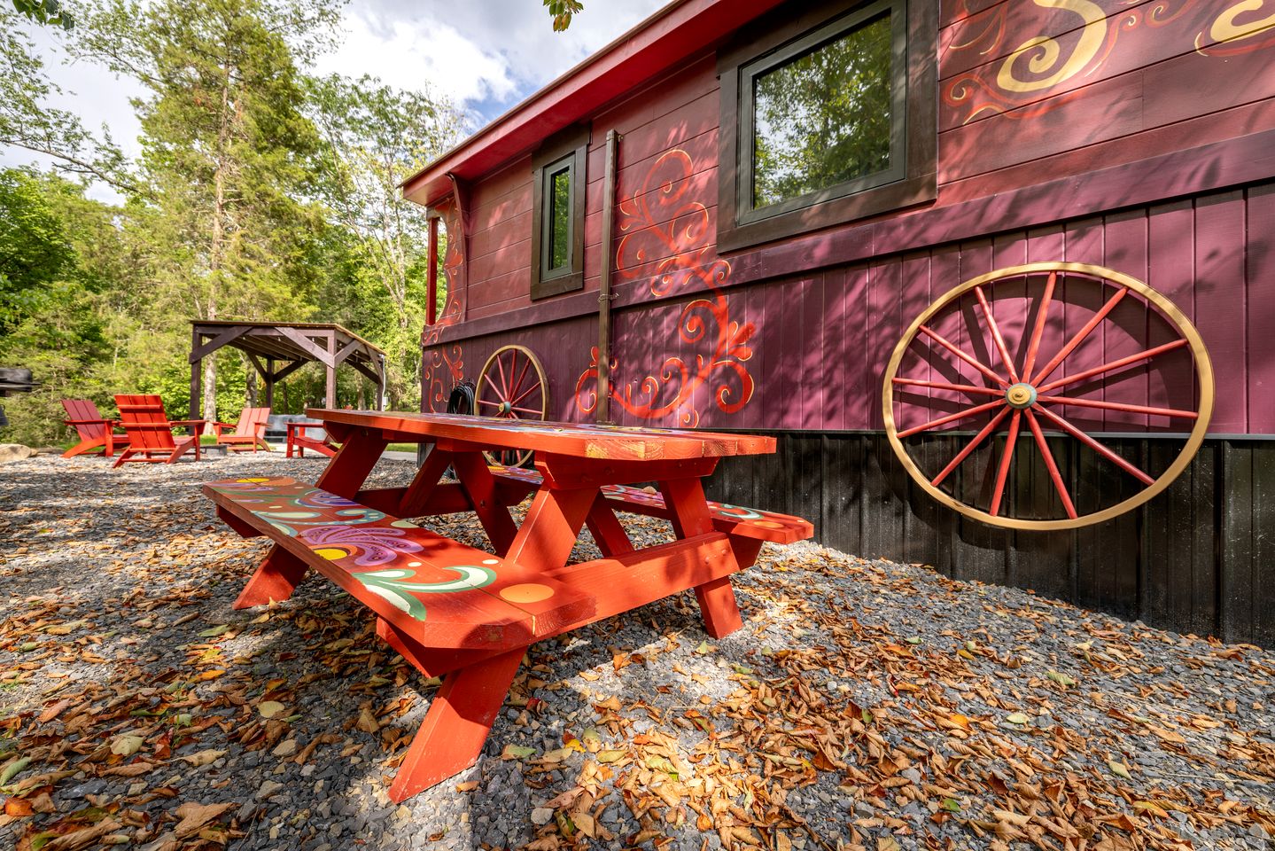 Colorful Tiny House near the Appalachian Trail in Peterstown, West Virginia