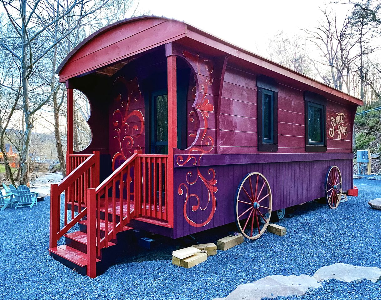 Colorful Tiny House near the Appalachian Trail in Peterstown, West Virginia