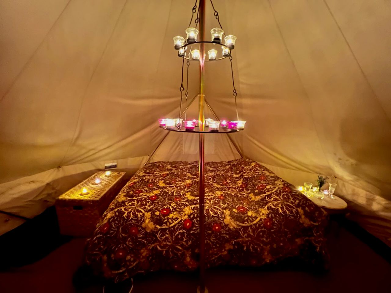 Luxury Bell Tents Nestled in the Blackdown Hills of East Devon for a Romantic Getaway