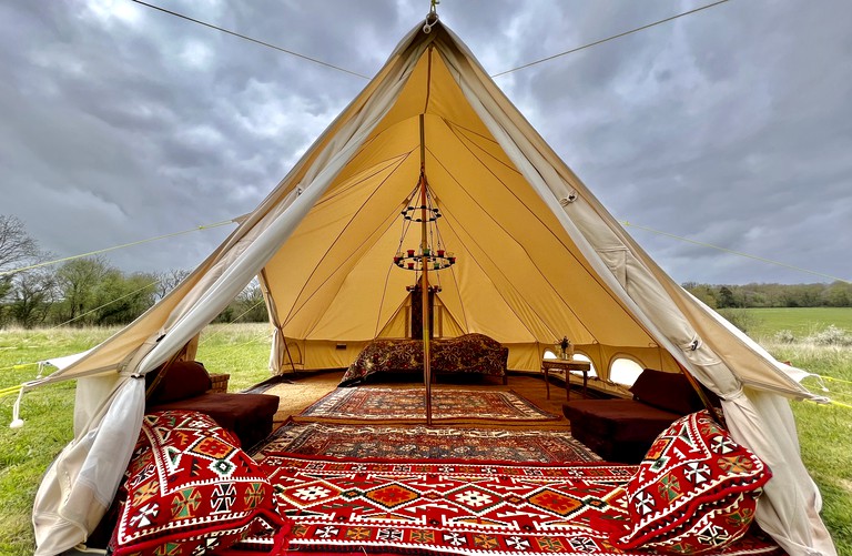 Luxury Bell Tents Nestled in the Blackdown Hills of East Devon for a Romantic Getaway