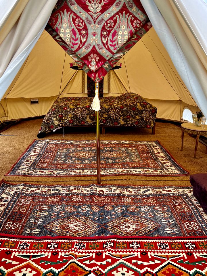 Luxury Bell Tents Nestled in the Blackdown Hills of East Devon for a Romantic Getaway