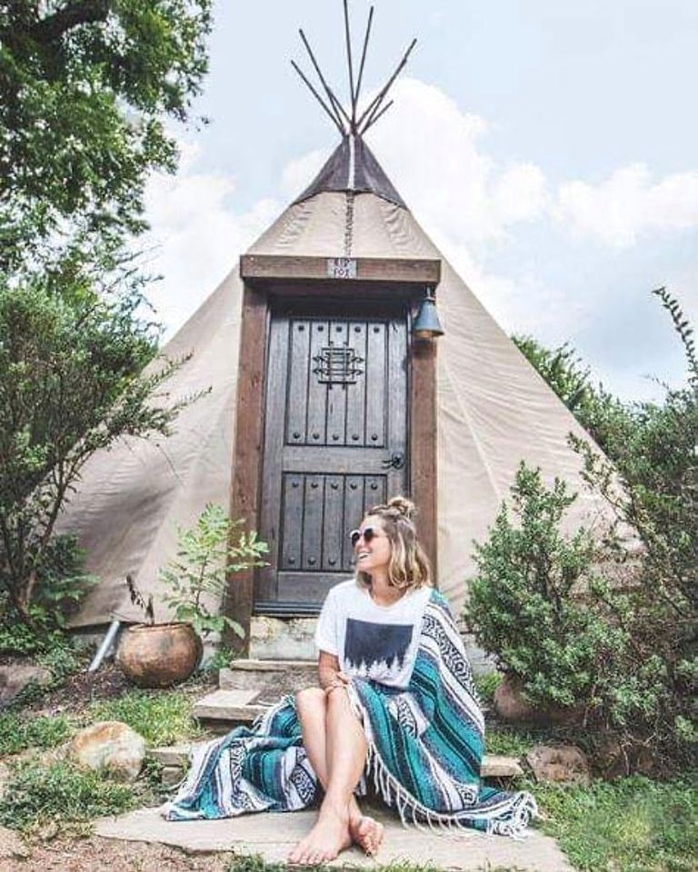 Texas Teepee Perfect for a Weekend Adventure in Geronimo, Texas!