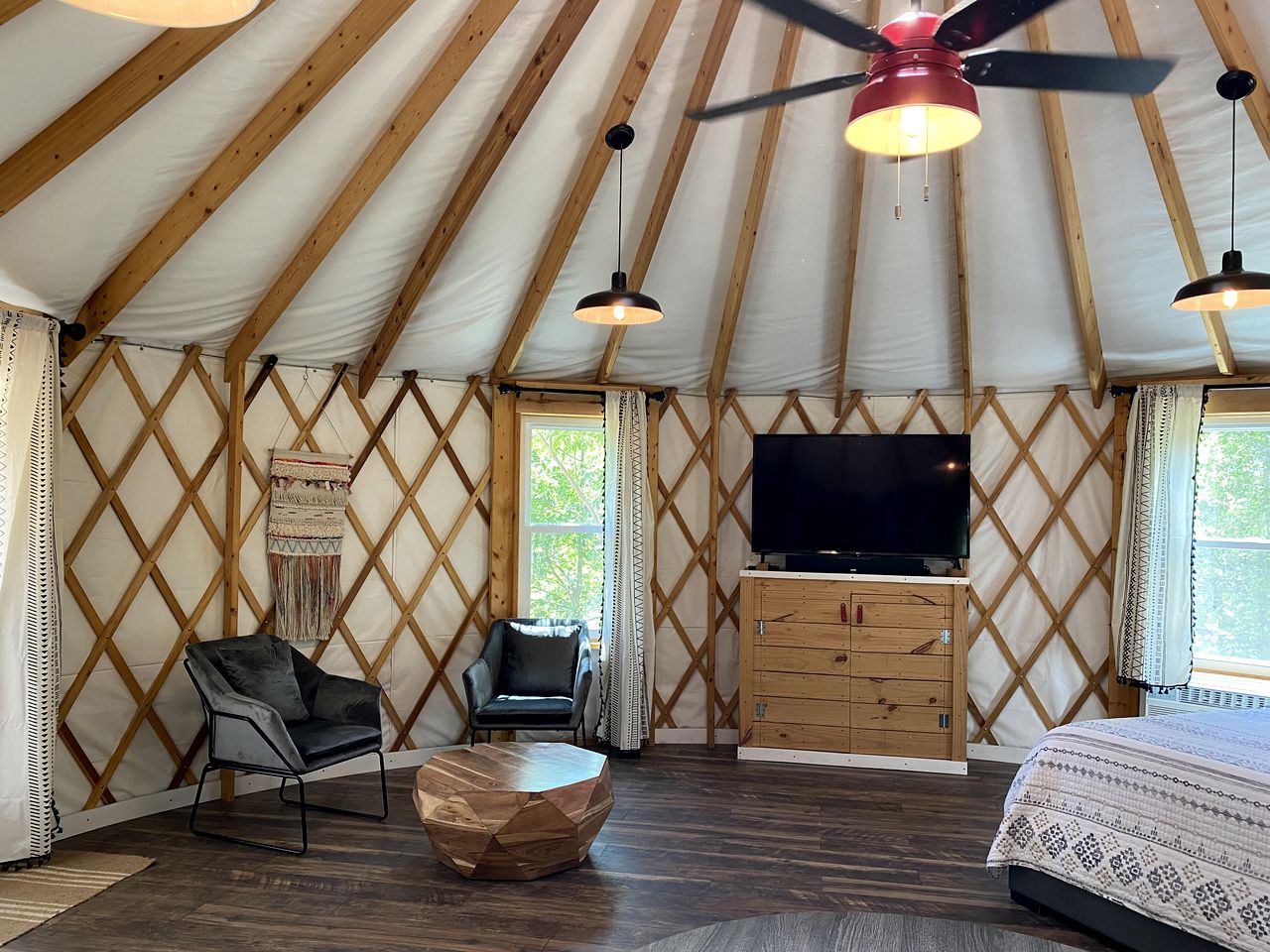 Mill Spring Glamping Yurt near Asheville, North Carolina