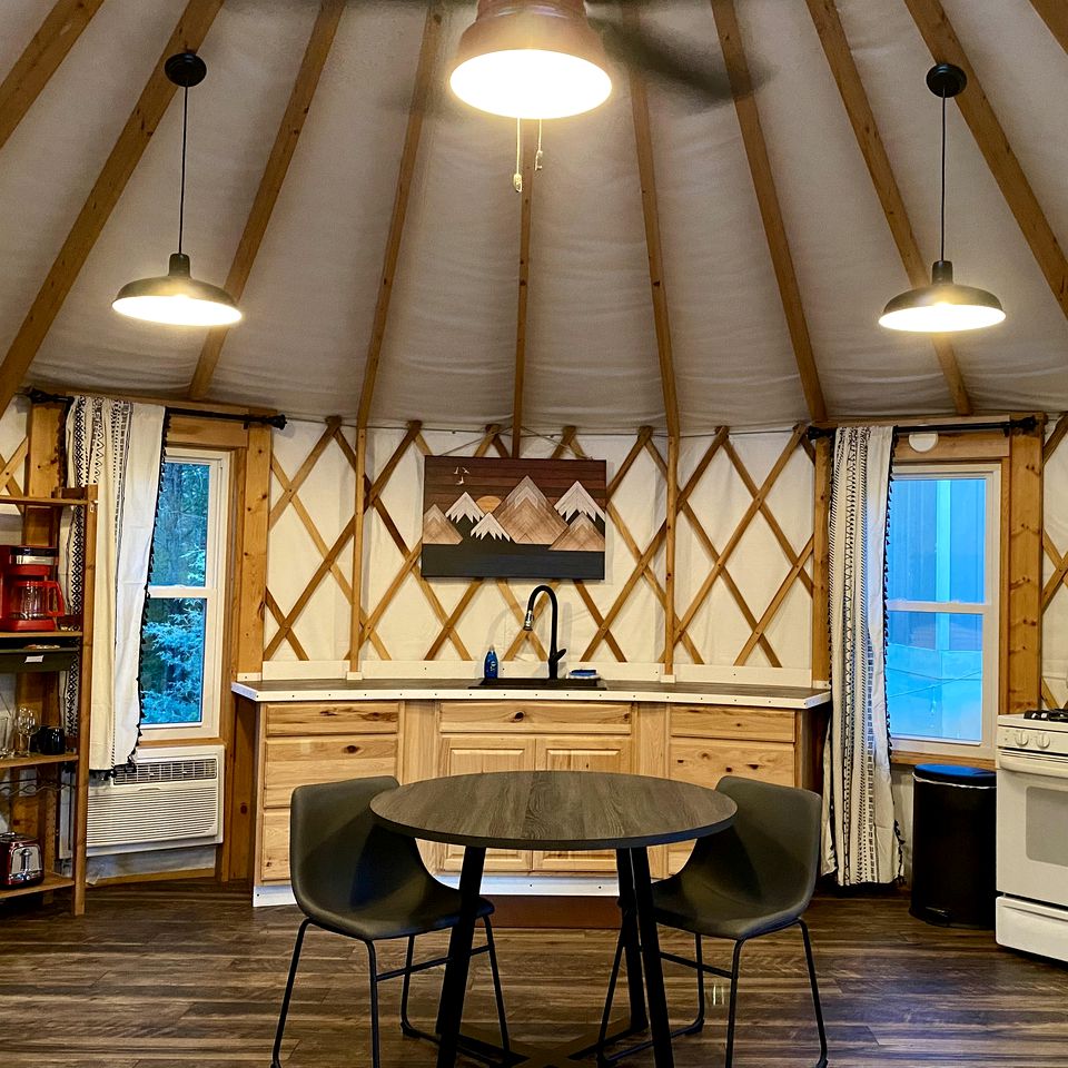 Mill Spring Glamping Yurt near Asheville, North Carolina