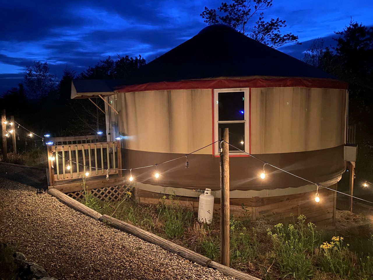 Mill Spring Glamping Yurt near Asheville, North Carolina