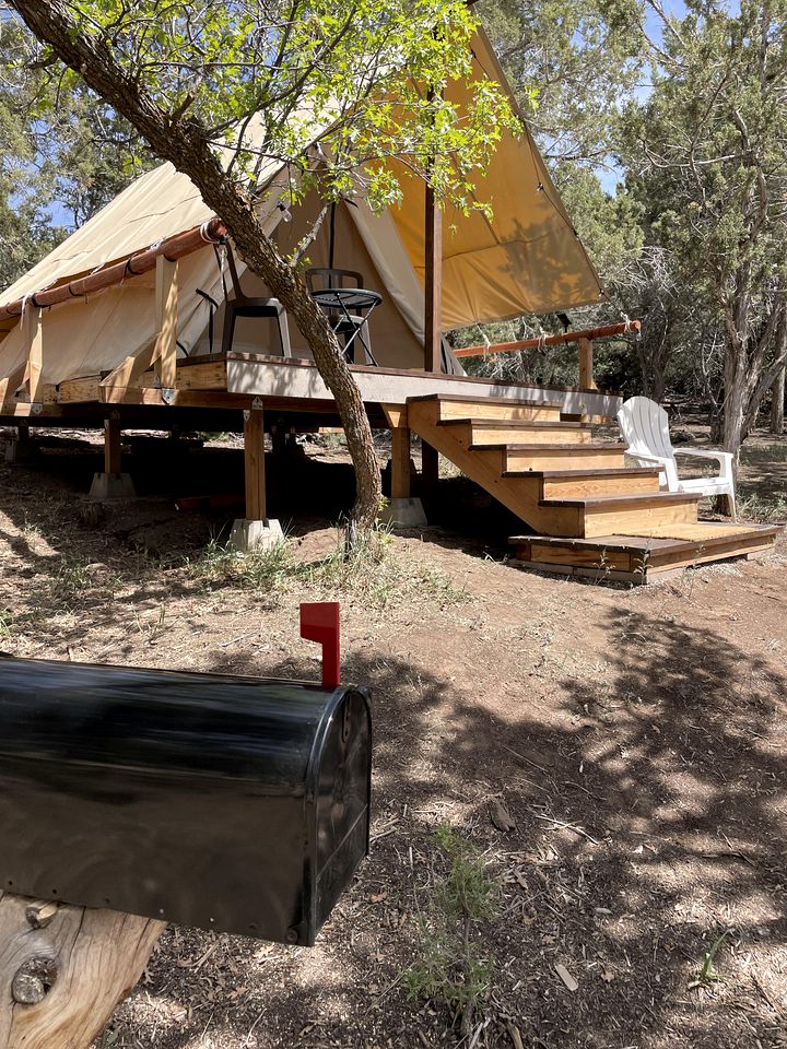 Private Comfy Tented Cabin Ideal for a Unique Escape with Backyard in Colorado
