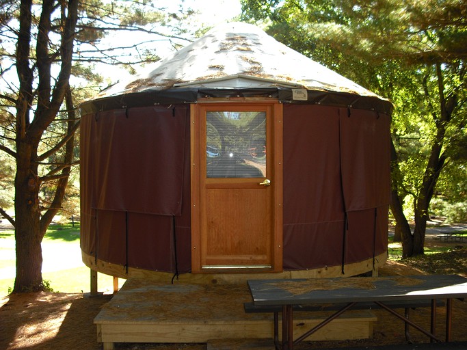 Yurt Glamping near Jellystone Park for a Wisconsin Dells Vacation!