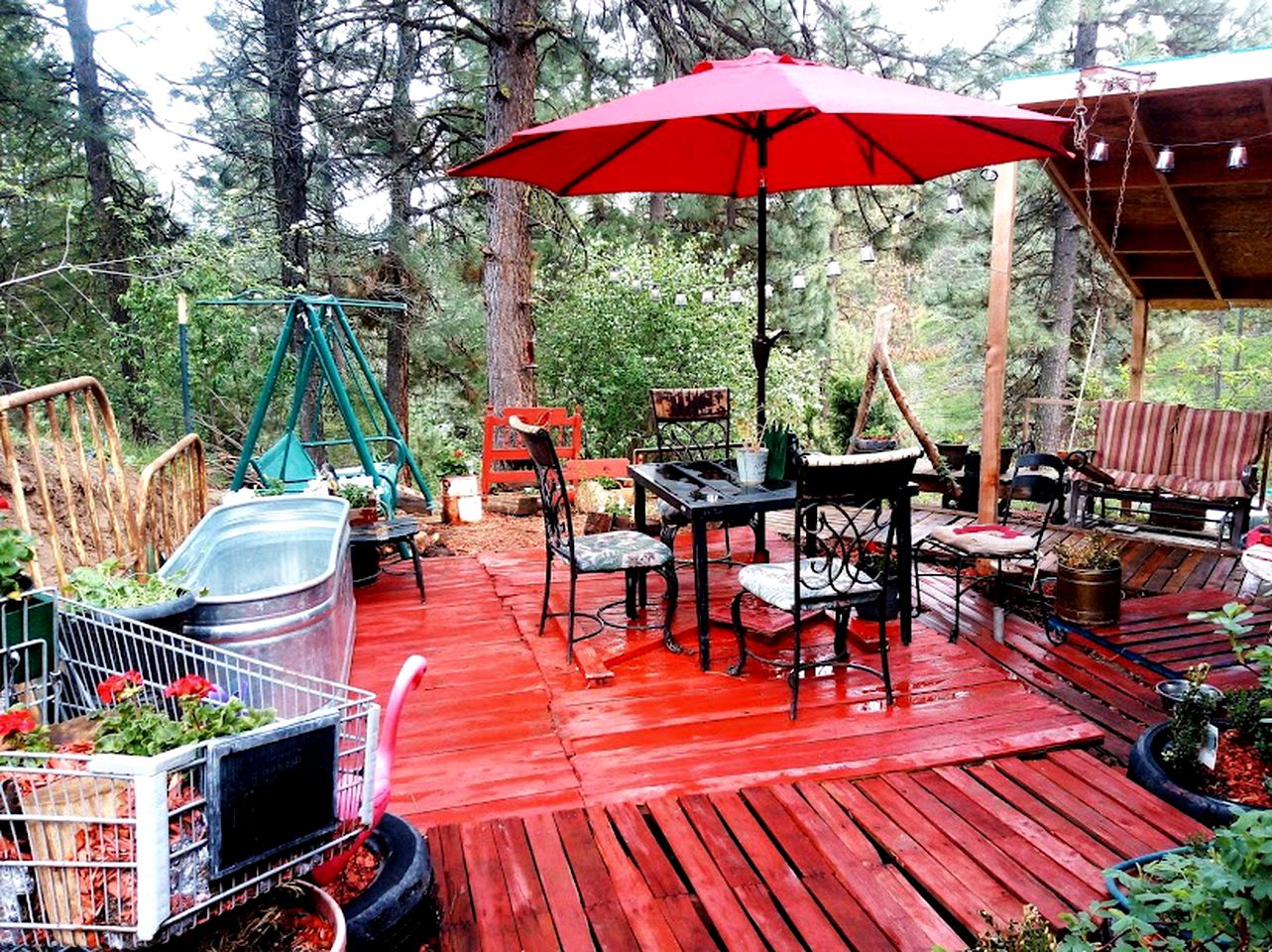 Bohemian Forest Glamping in a Tiny House near Boise, Idaho