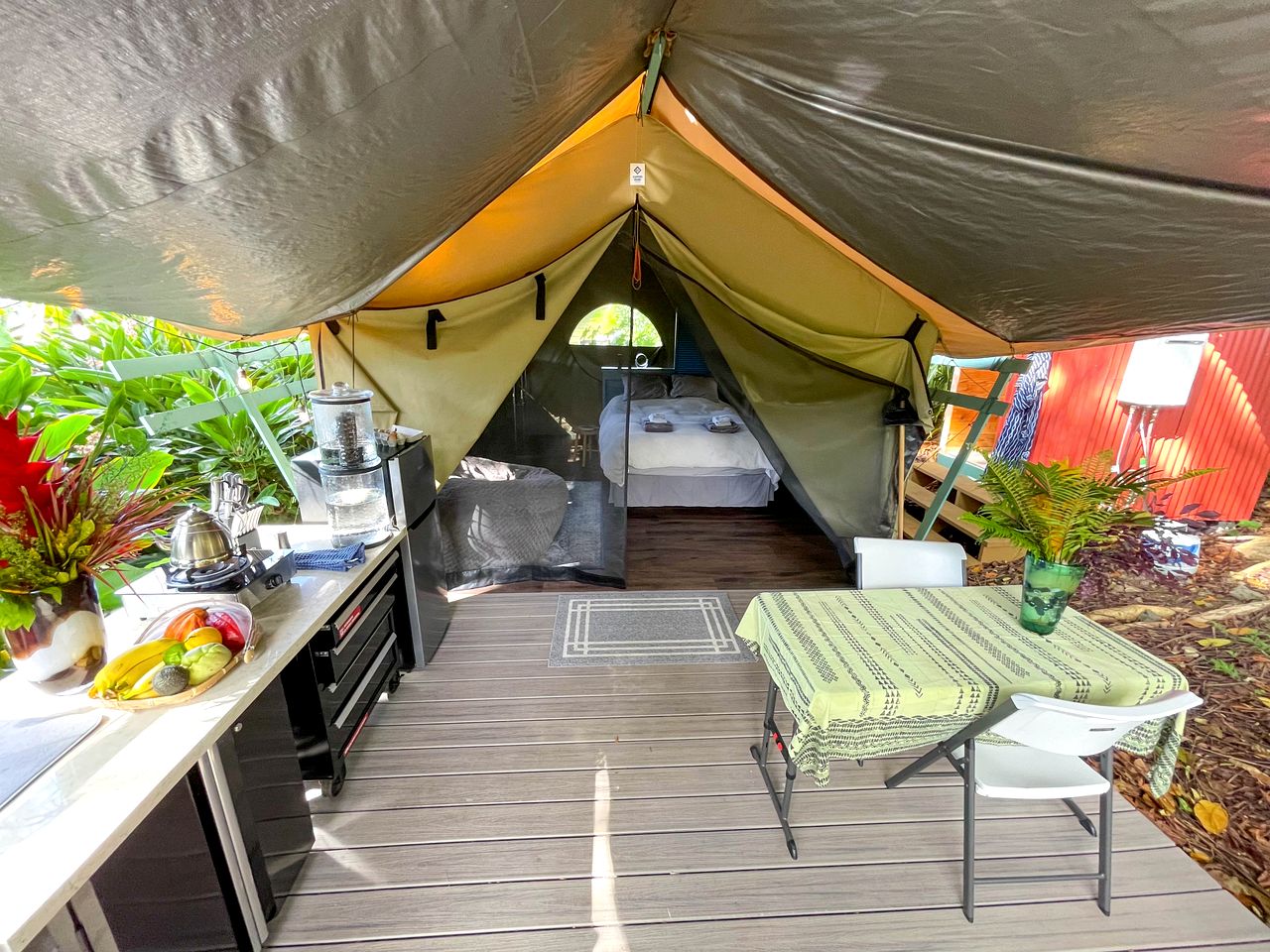 Glamping Safari Tent for Nature Escapes in Hawaii
