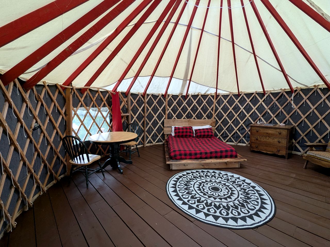 Yurt with Pond Access for Glamping Escapes in Ontario, Canada