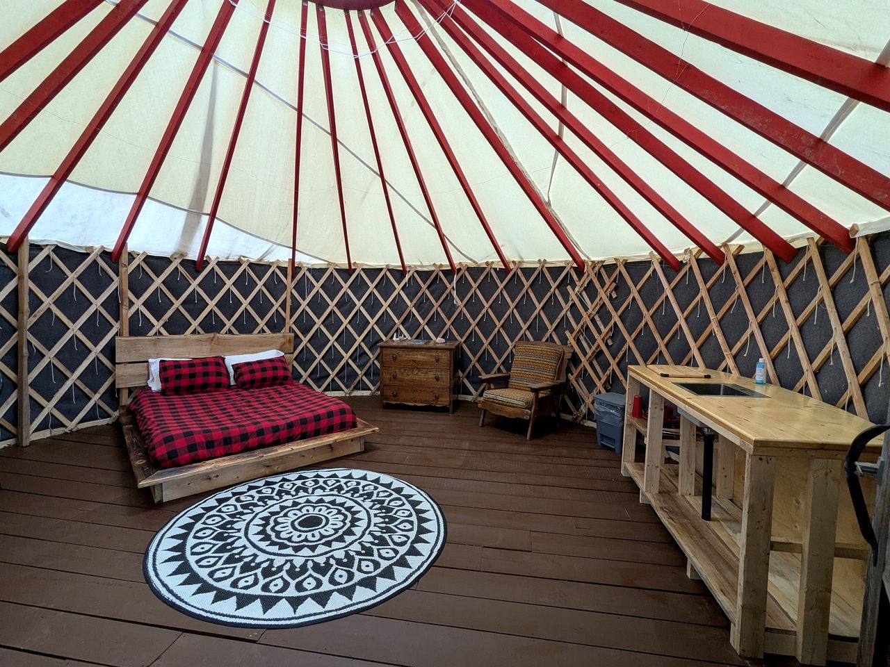 Yurt with Pond Access for Glamping Escapes in Ontario, Canada