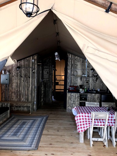 Lovely Safari Tent Near Acadia National Park for Family Glamping Trips to Maine