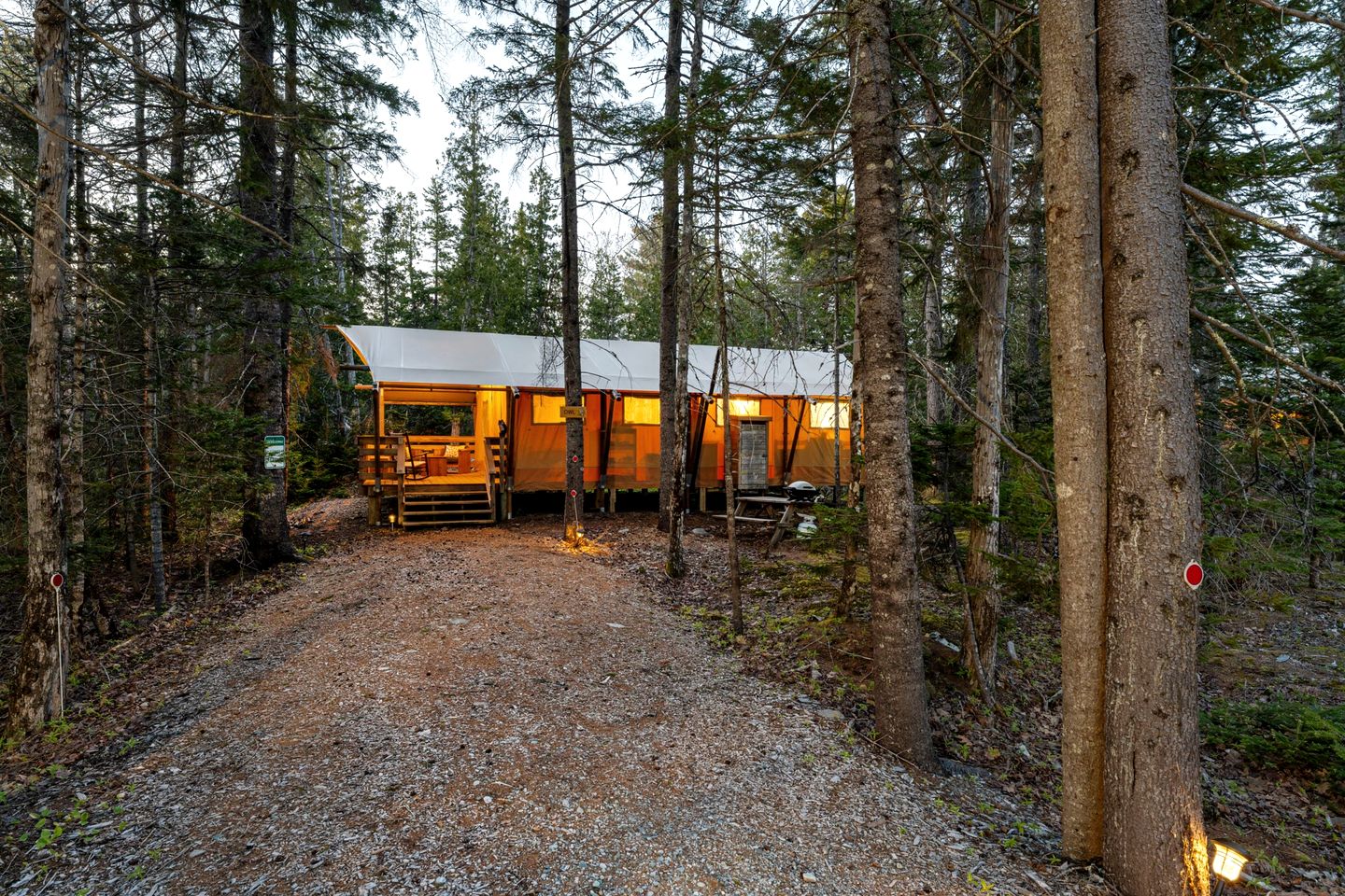 Lovely Safari Tent Near Acadia National Park for Family Glamping Trips to Maine