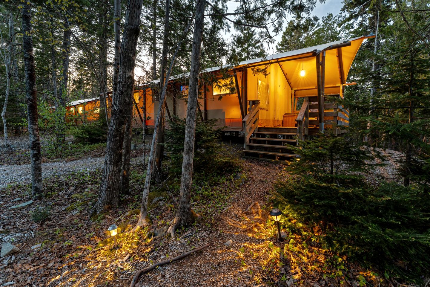 Lovely Safari Tent Near Acadia National Park for Family Glamping Trips to Maine