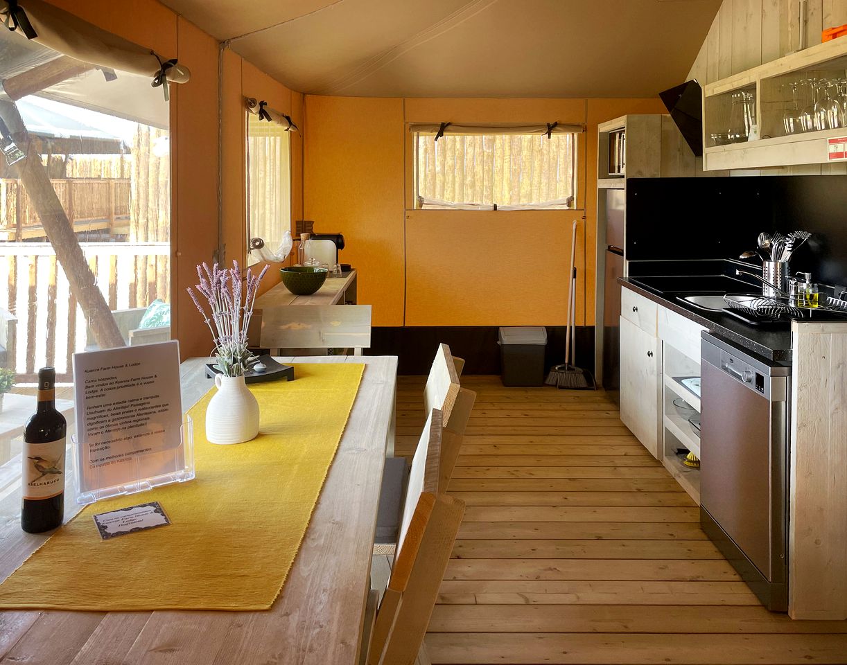 Stylish Luxurious Safari Tent with BBQ and Pool Surrounded by Nature for an Incredible Glamping Experience in Zambujeira do Mar, Portugal