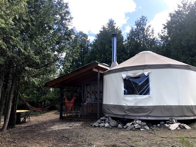 Yurts (Canada, Tehkummah, Ontario)