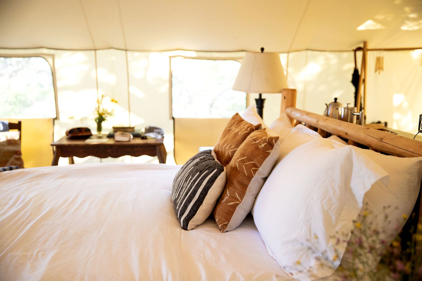 Chic Safari Tent Glamping Destination for Two in the Texas Hill Country