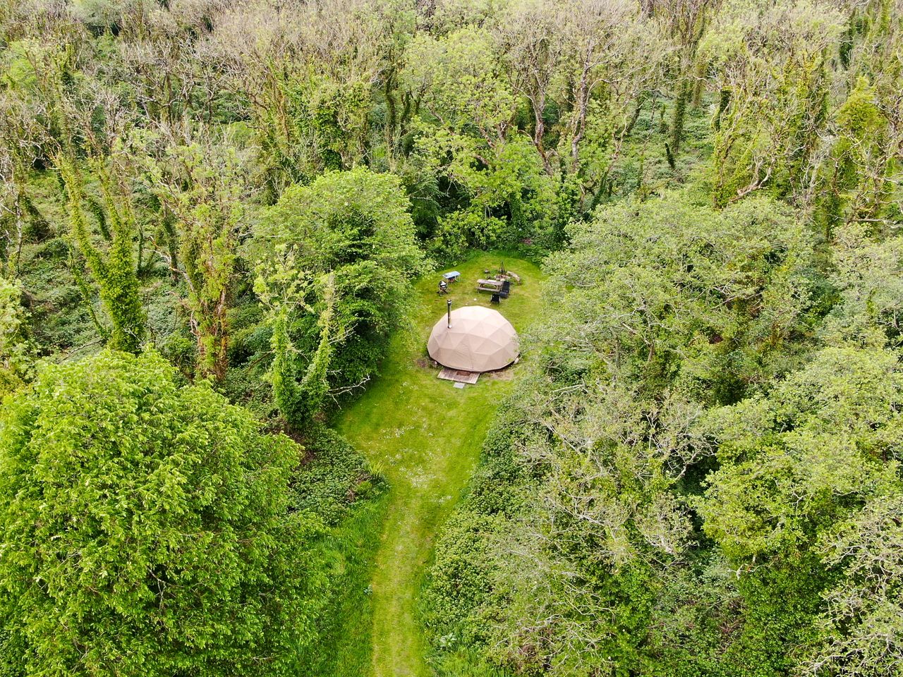Spherical Eco-Dome in Pembrokeshire Coast National Park, Wales, UK