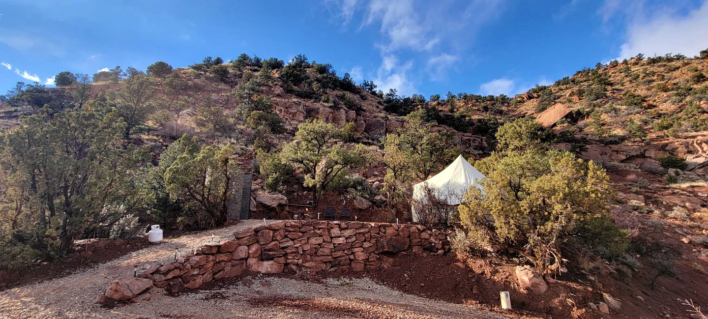 Bell Tent Glamping Destination with Breaktaking Views of Zion National Park, Utah