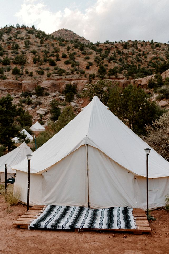 Bell Tent Glamping Destination with Breaktaking Views of Zion National Park, Utah