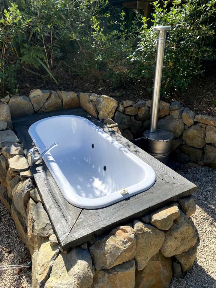 Off-Grid Bell Tent Glampsite Overlooking Creek, with Outdoor Fireplace in Waikato, New Zealand