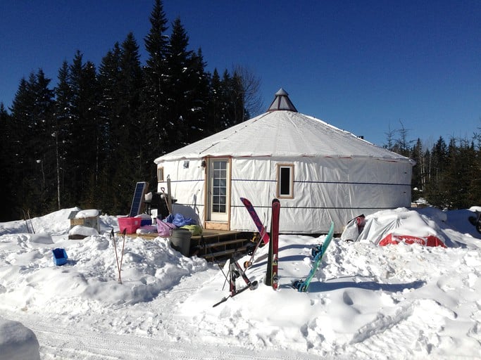 Yurts (Canada, Golden, British Columbia)