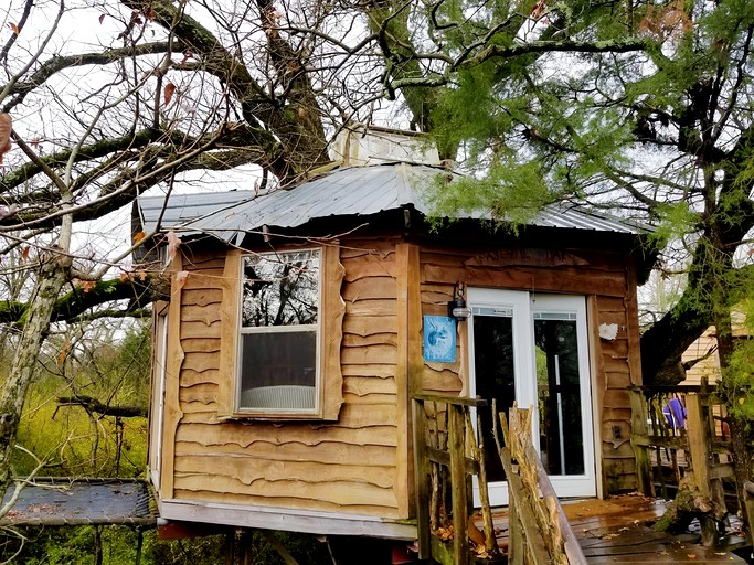 Tree House Rental with Private Pool in Celeste, for Glamping Adventures in Texas