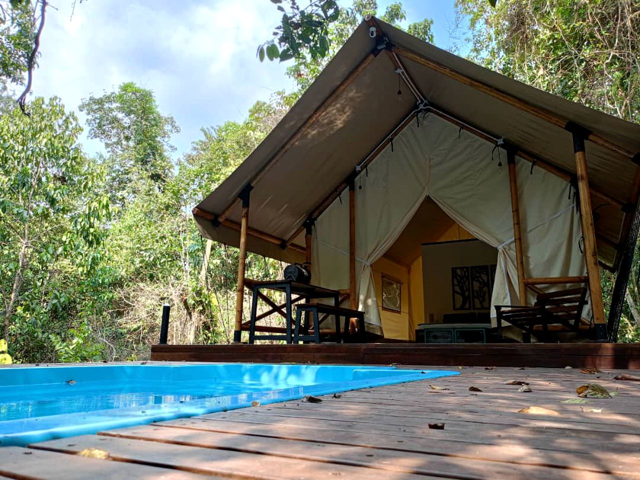Amazing Safari Tent Nestled Among Nature with Outdoor Pool in Malaysia