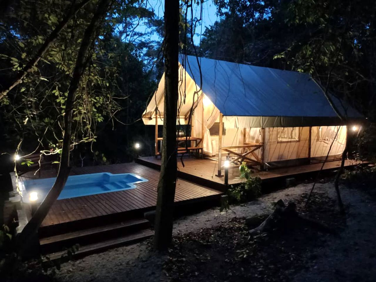 Amazing Safari Tent Nestled Among Nature with Outdoor Pool in Malaysia