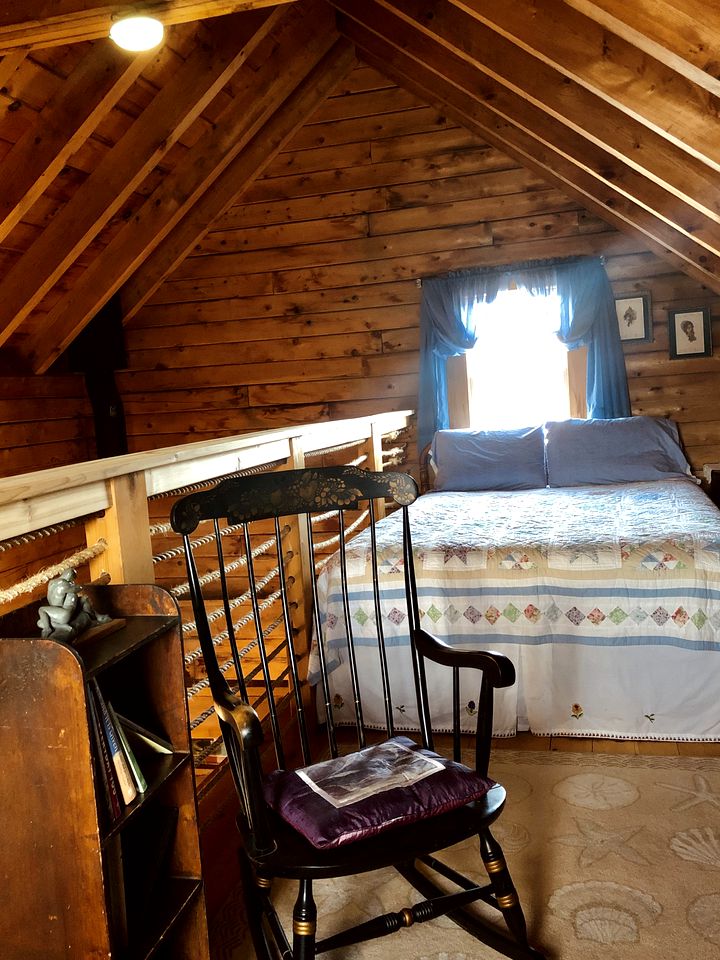 Secluded Cabin Located on a Private Island with Stunning Views of Lake Annabessacook in Monmouth, Maine