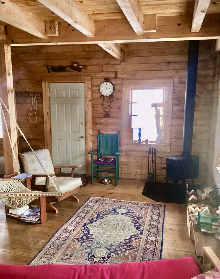 Secluded Cabin Located on a Private Island with Stunning Views of Lake Annabessacook in Monmouth, Maine