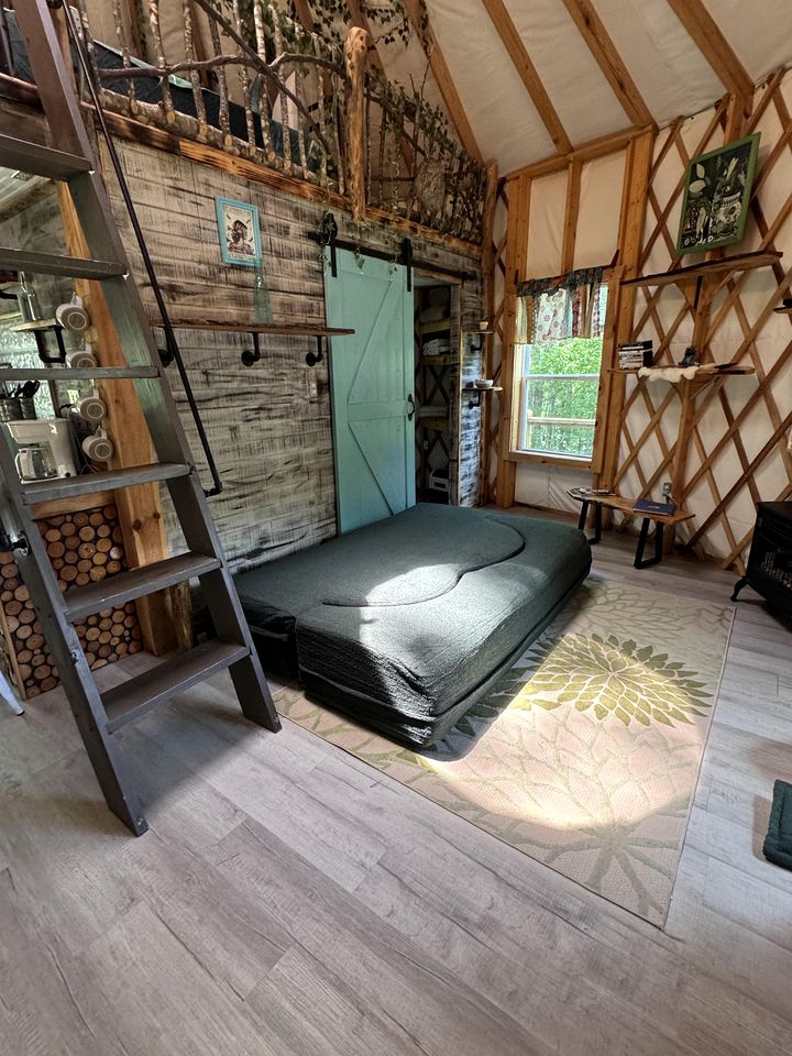 Mother Nature Glamping Getaway in a Countryside Yurt near Fancy Gap