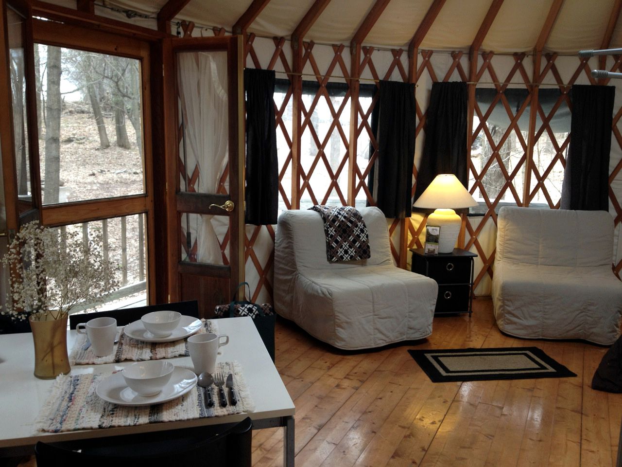 Tree House Yurts Catskill Forest New York