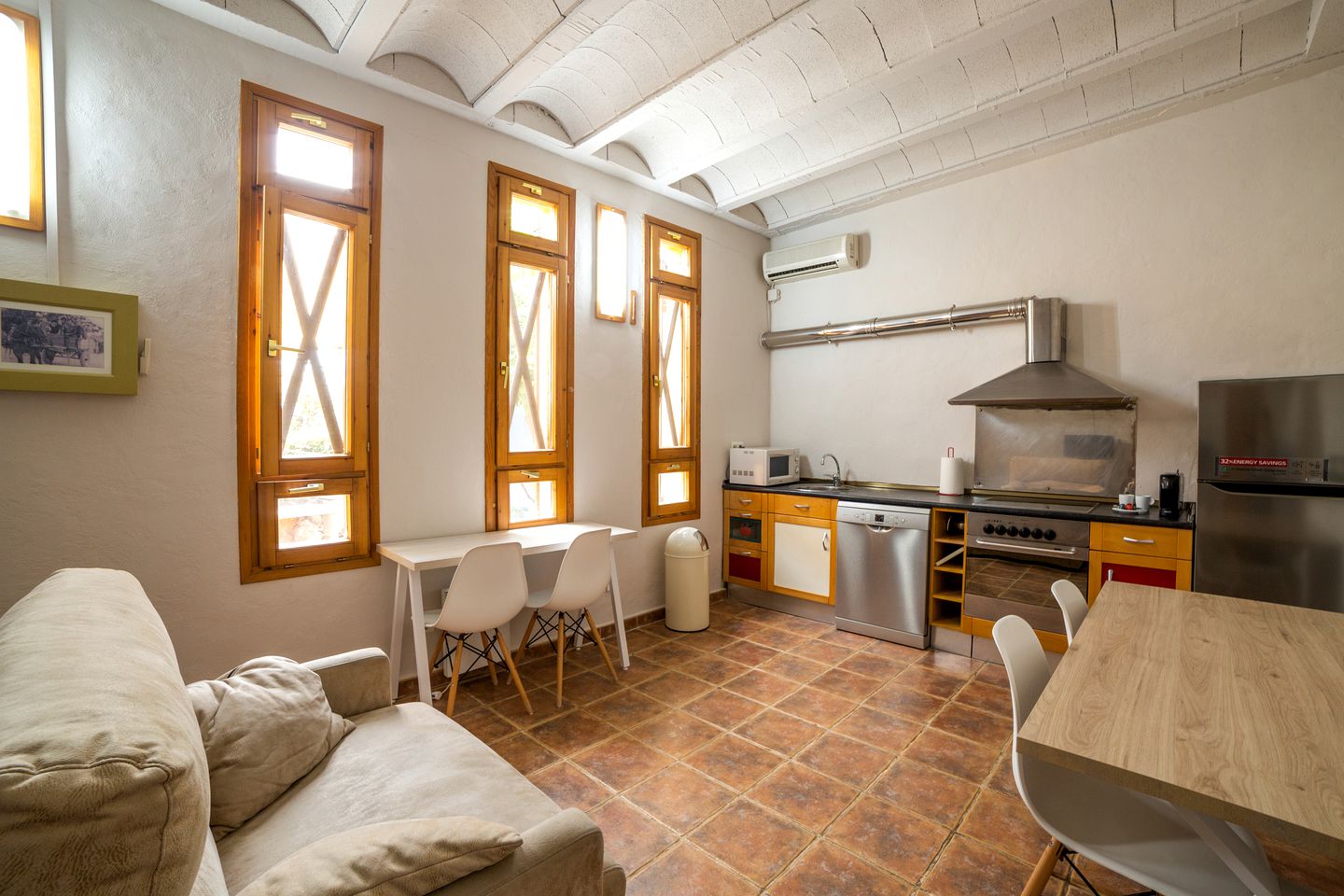 Remodeled Desert Caves at the Foot of a National Park near Zaragoza, Spain