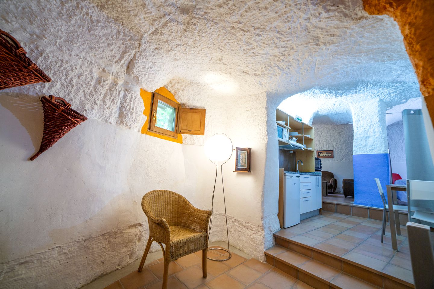 Remodeled Desert Caves at the Foot of a National Park near Zaragoza, Spain