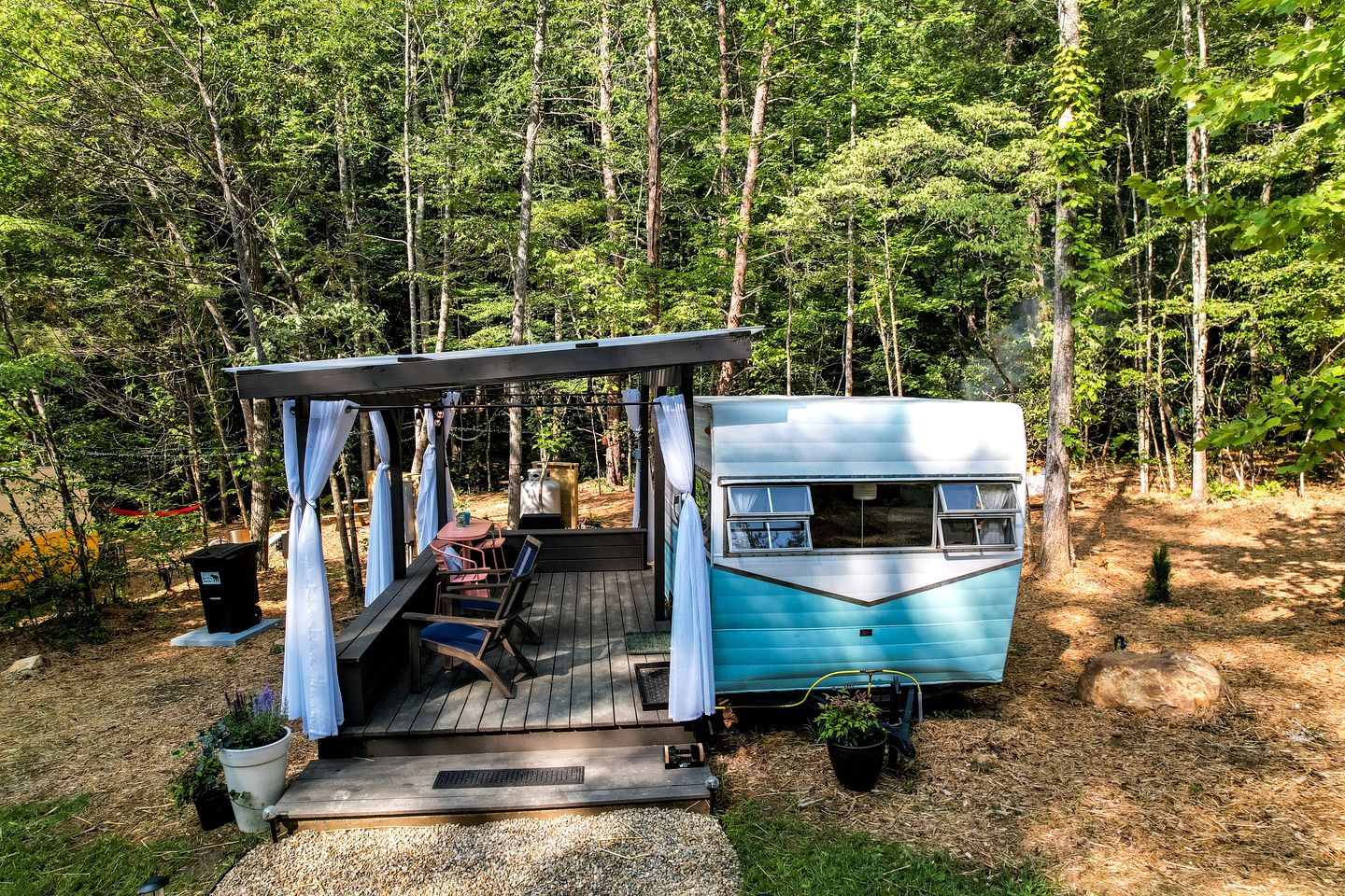 Dream Glamping at Adult-Only Vintage Camper Destination in Franklin, North Carolina